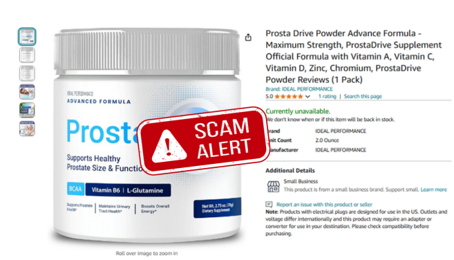 ProstaVive Scam Alert